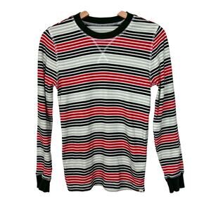 Pact Unisex XS Long Sleeve Organic Cotton Long Sleeve Tee Flurry Stripe PJ Top